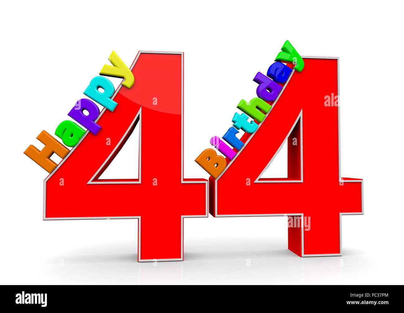 Happy Birthday Forty Four 44 Stockfotos und bilder Kaufen Alamy