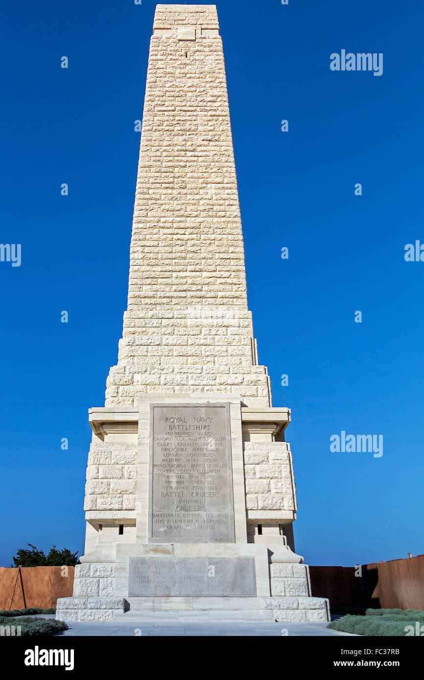 Helles Memorial Gallipoli Schlachtfeld Türkei Stockfoto