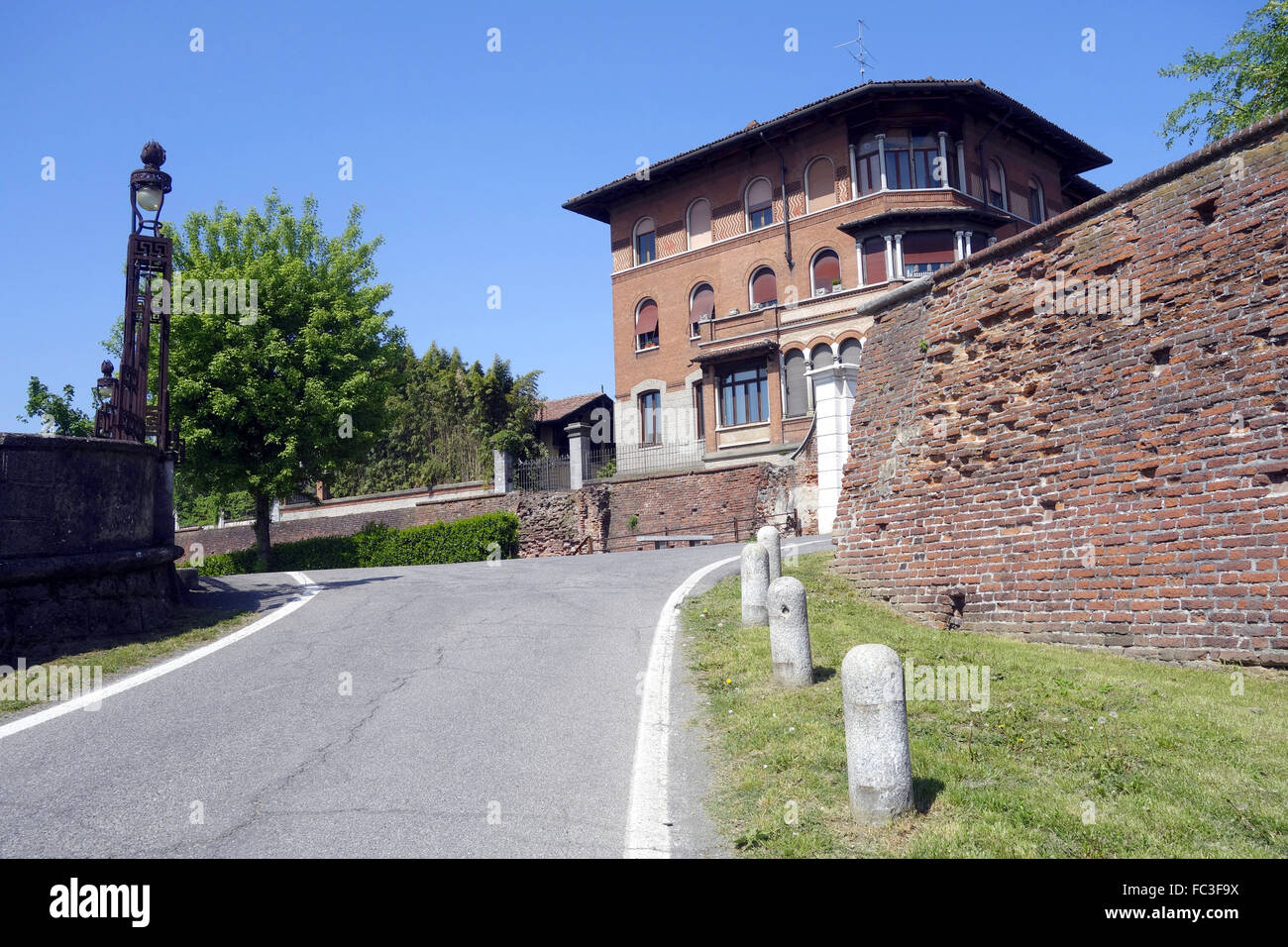 alte Mühle Rocca sforzesca Stockfoto