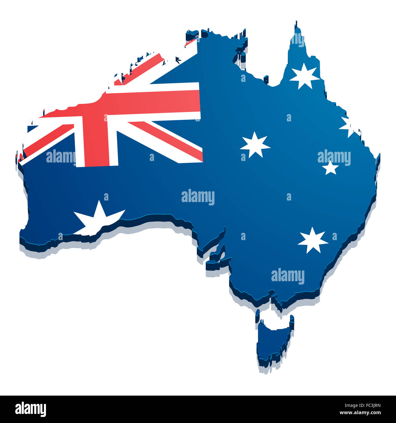 Karte Australien Stockfoto
