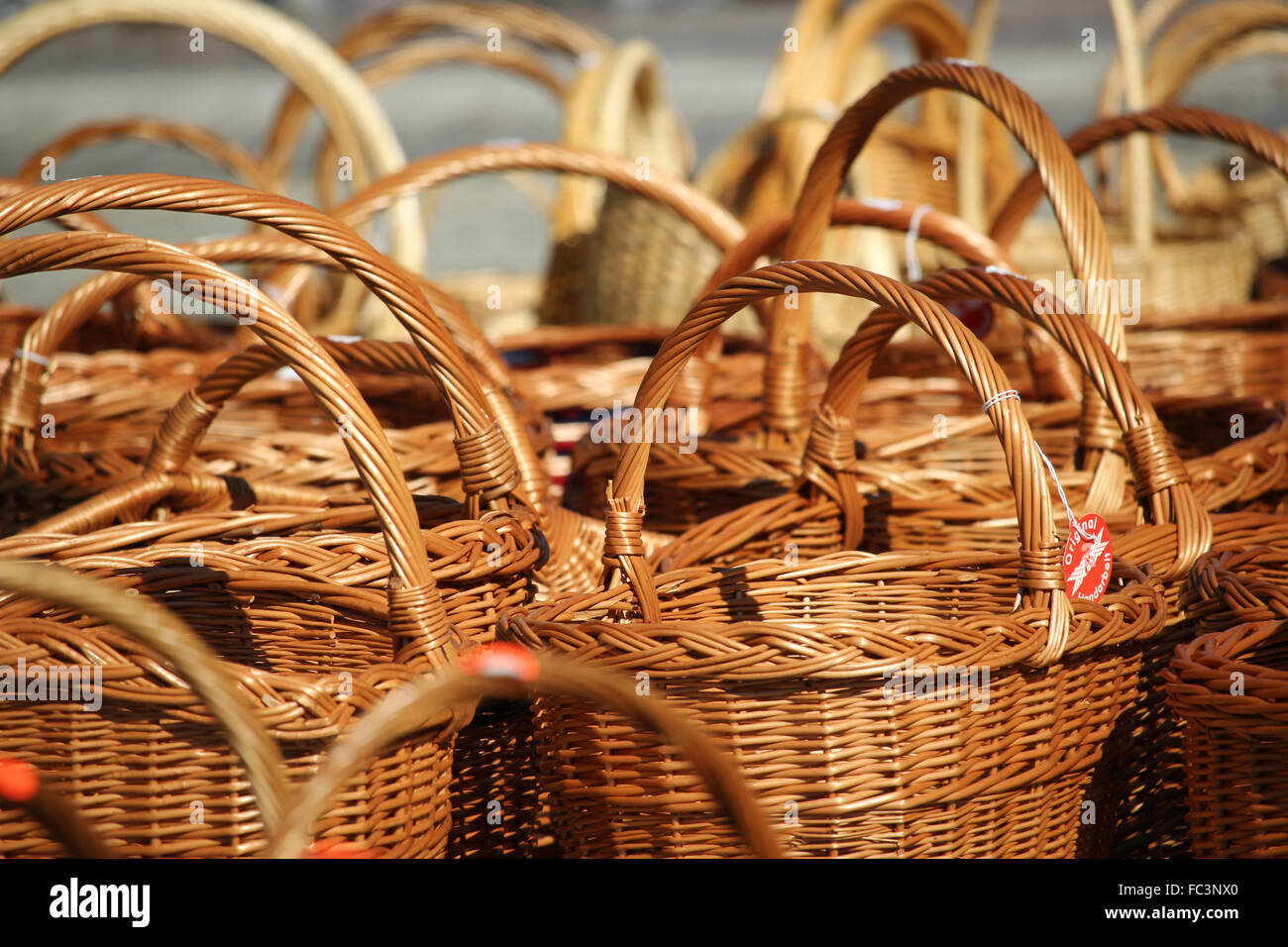 Weidenkorb Stockfoto