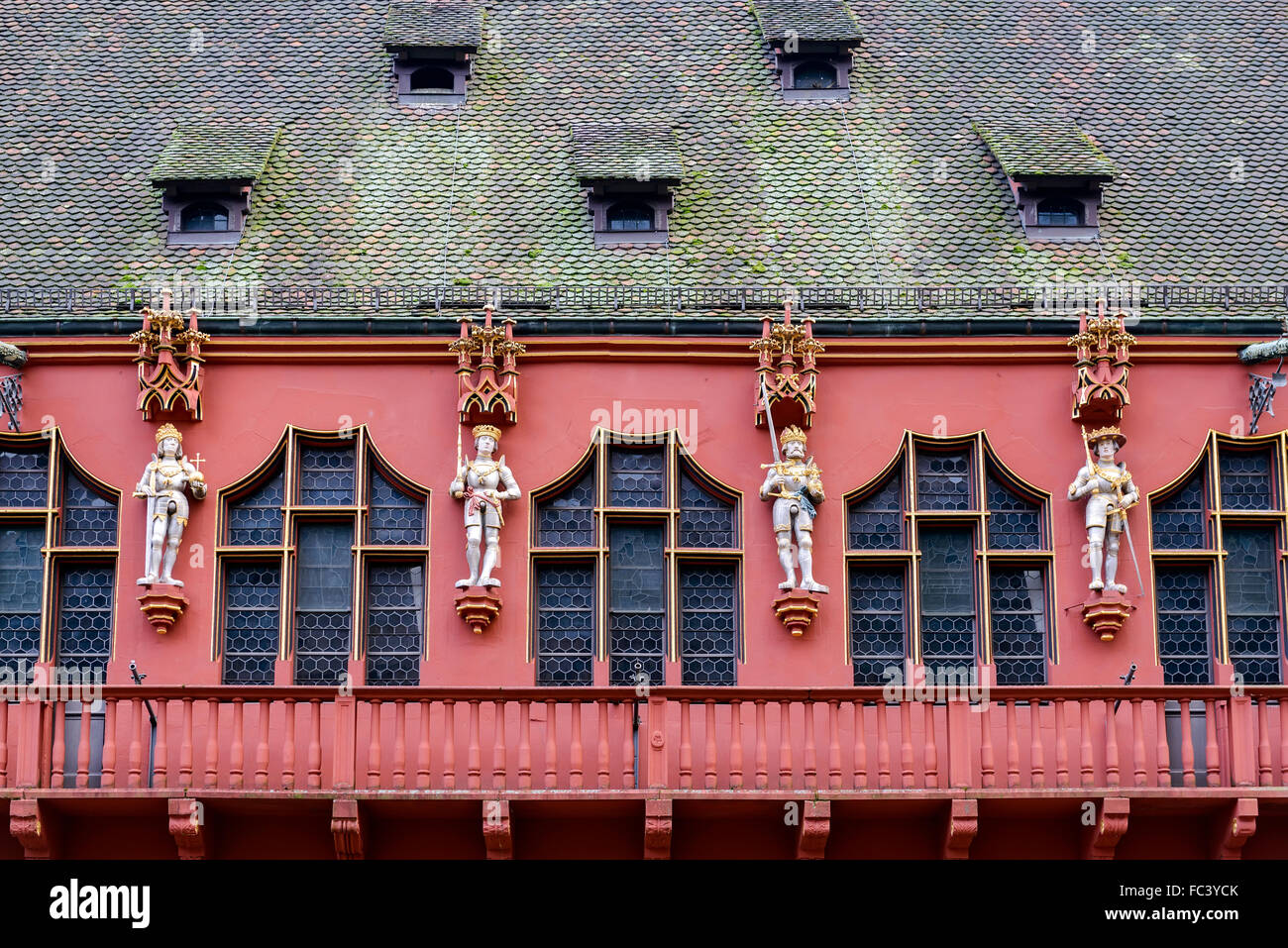 Die historische Kaufleute Halle in Freiburg Im Breisgau, Deutschland Stockfoto