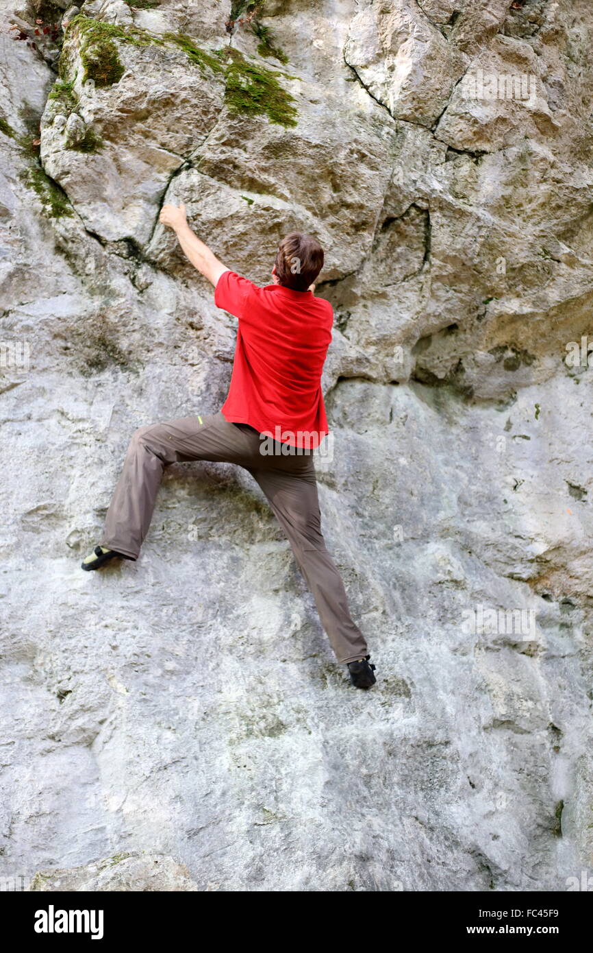 Klettern auf Stockfoto