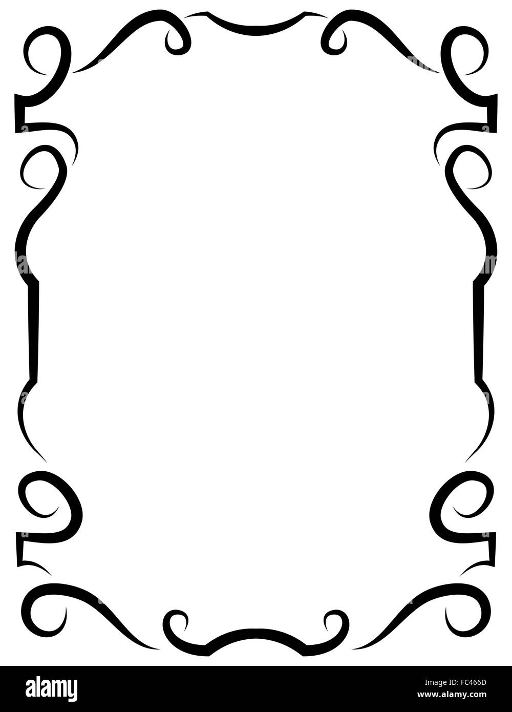 Vektor eleganten Rahmen für design Stockfoto