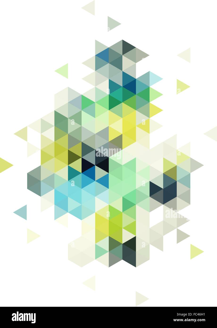 abstrakte low-Poly Vektor Hintergrund, Dreieck-Muster Stock Vektor