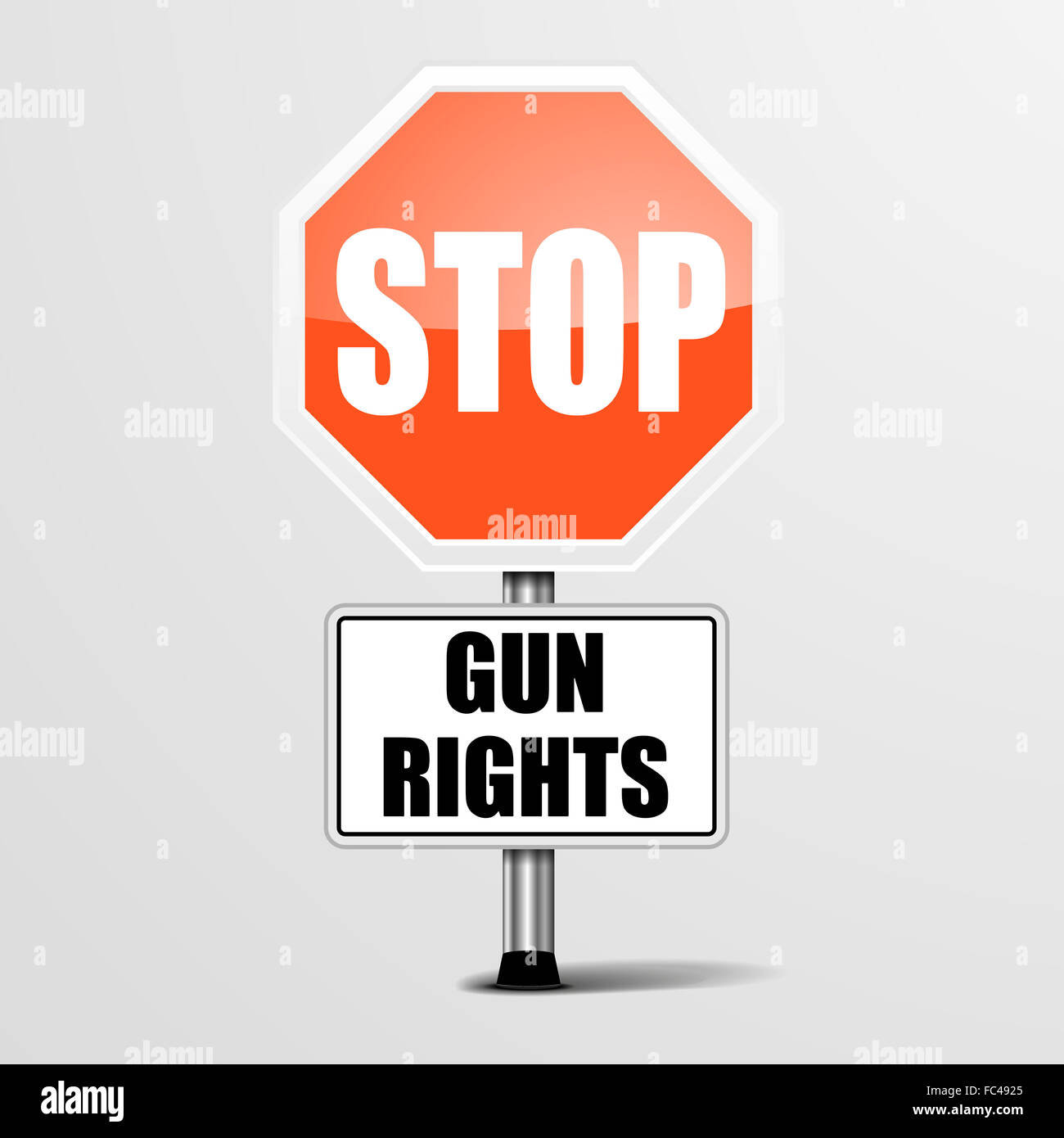 Gun Rights zu stoppen Stockfoto