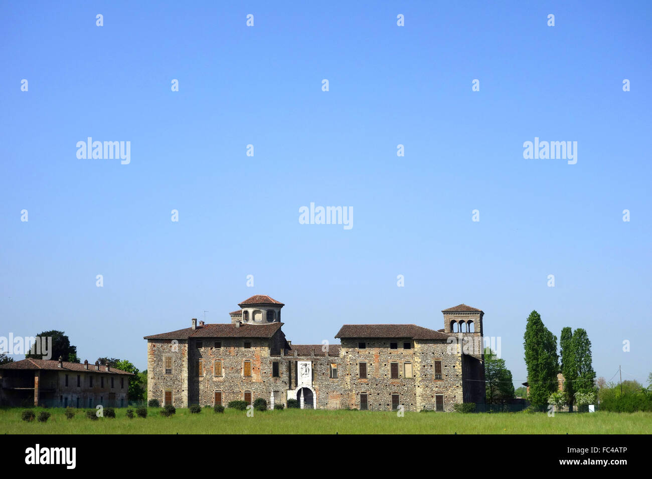 Castello di cavernago Stockfoto