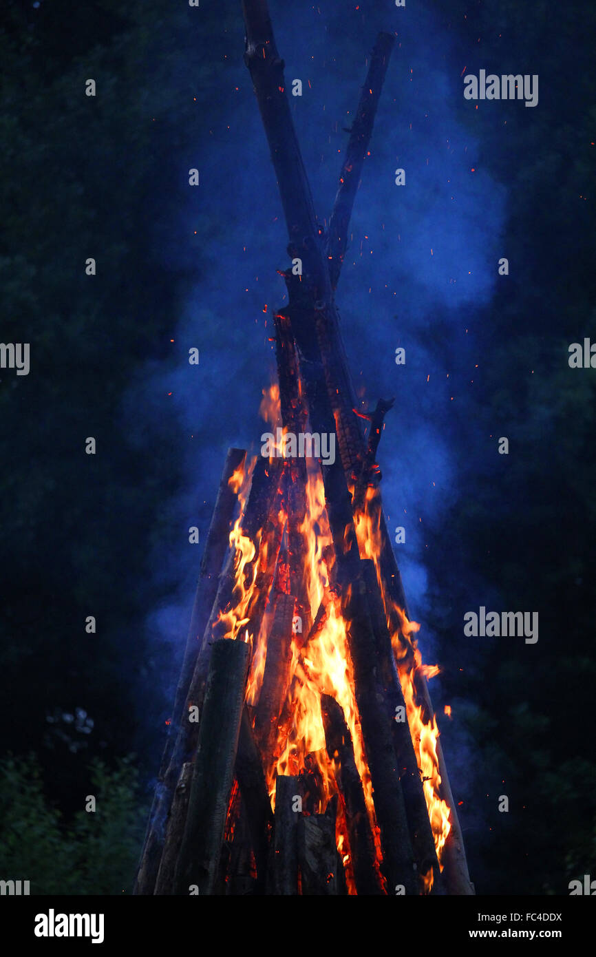 Mittsommernacht Stockfoto