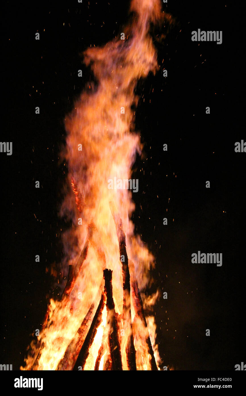 Mittsommernacht Stockfoto