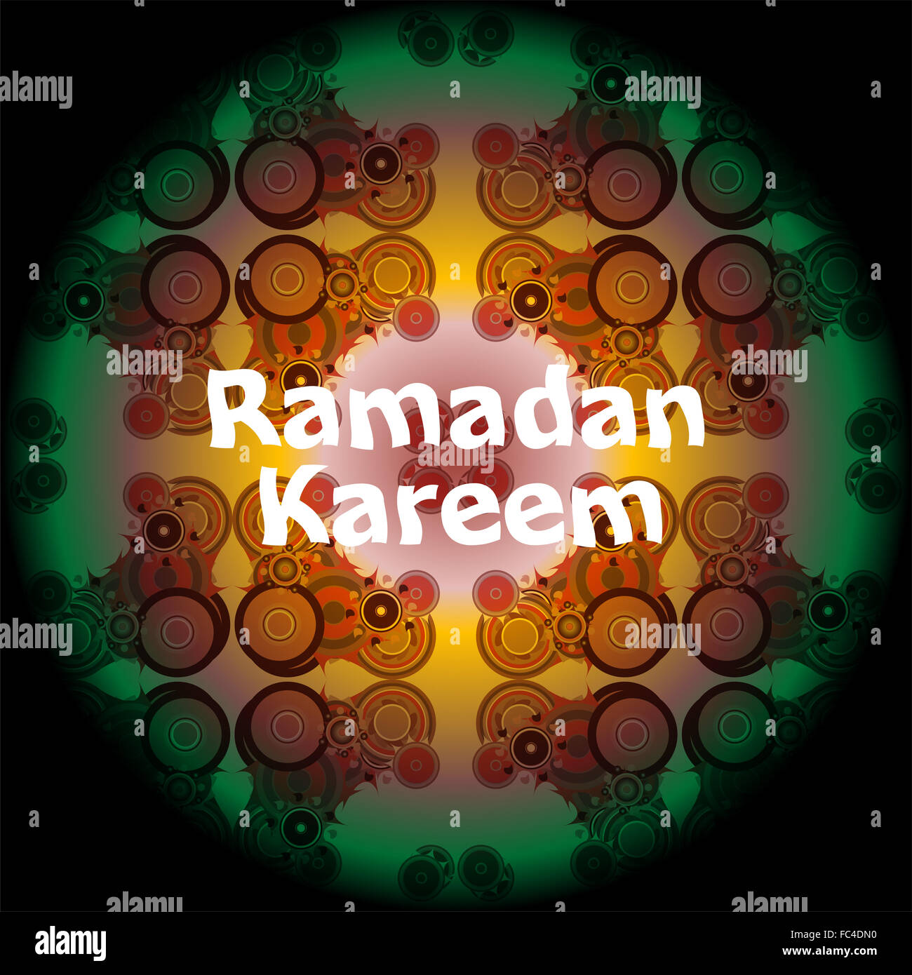 Ramadan Kareem schöne Grußkarte Stockfoto