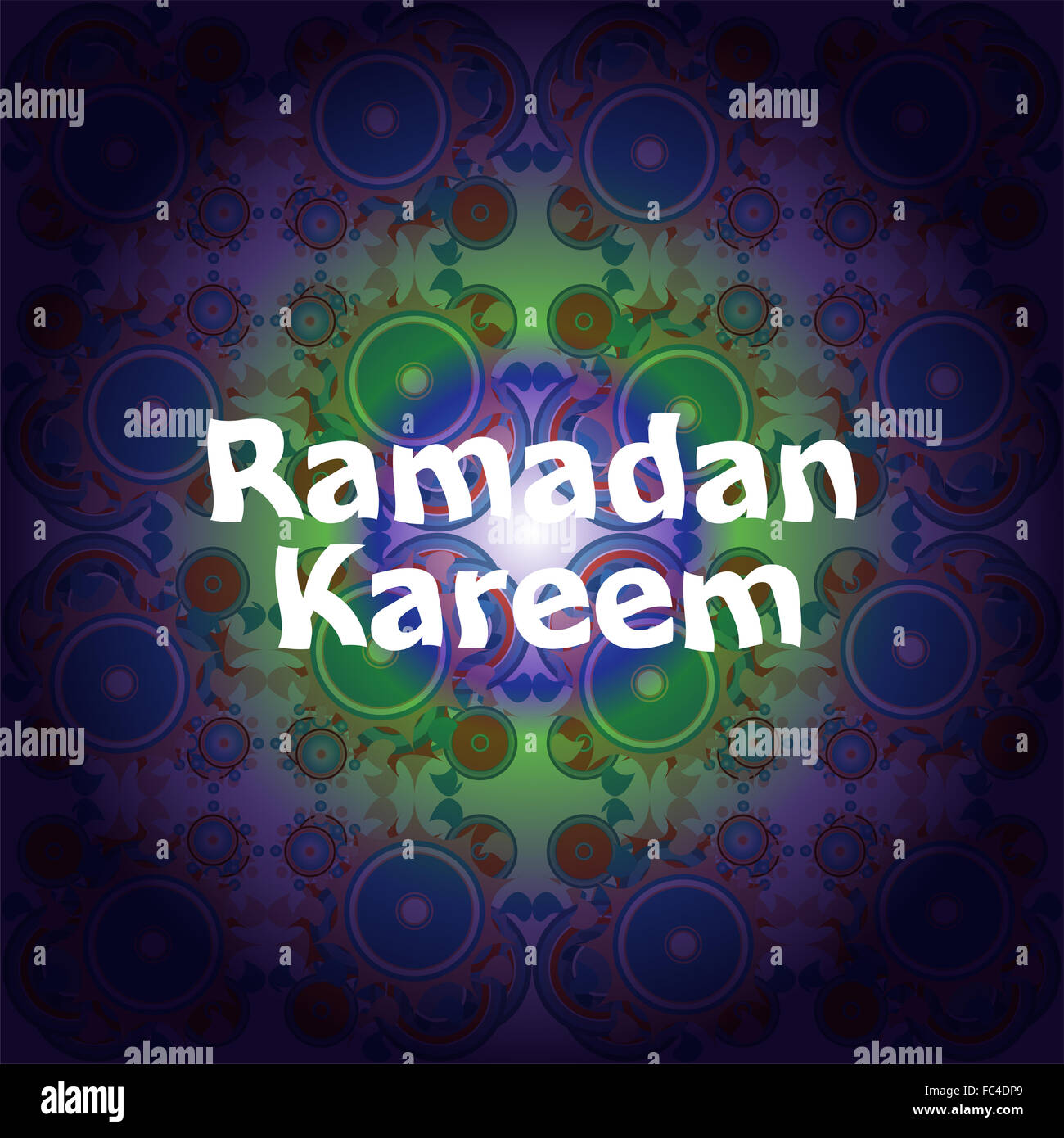 Ramadan Kareem schöne Grußkarte Stockfoto