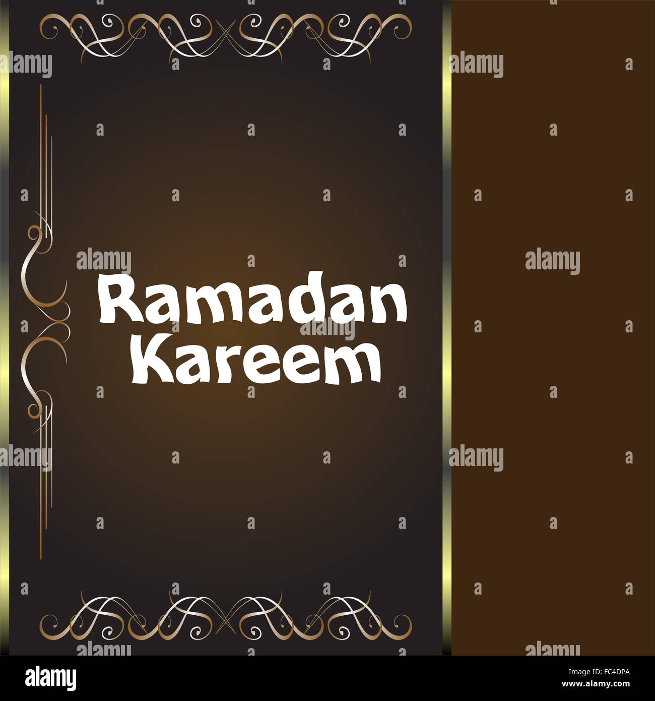 Arabische Kalligraphie Inschrift Ramadan kareem Stockfoto