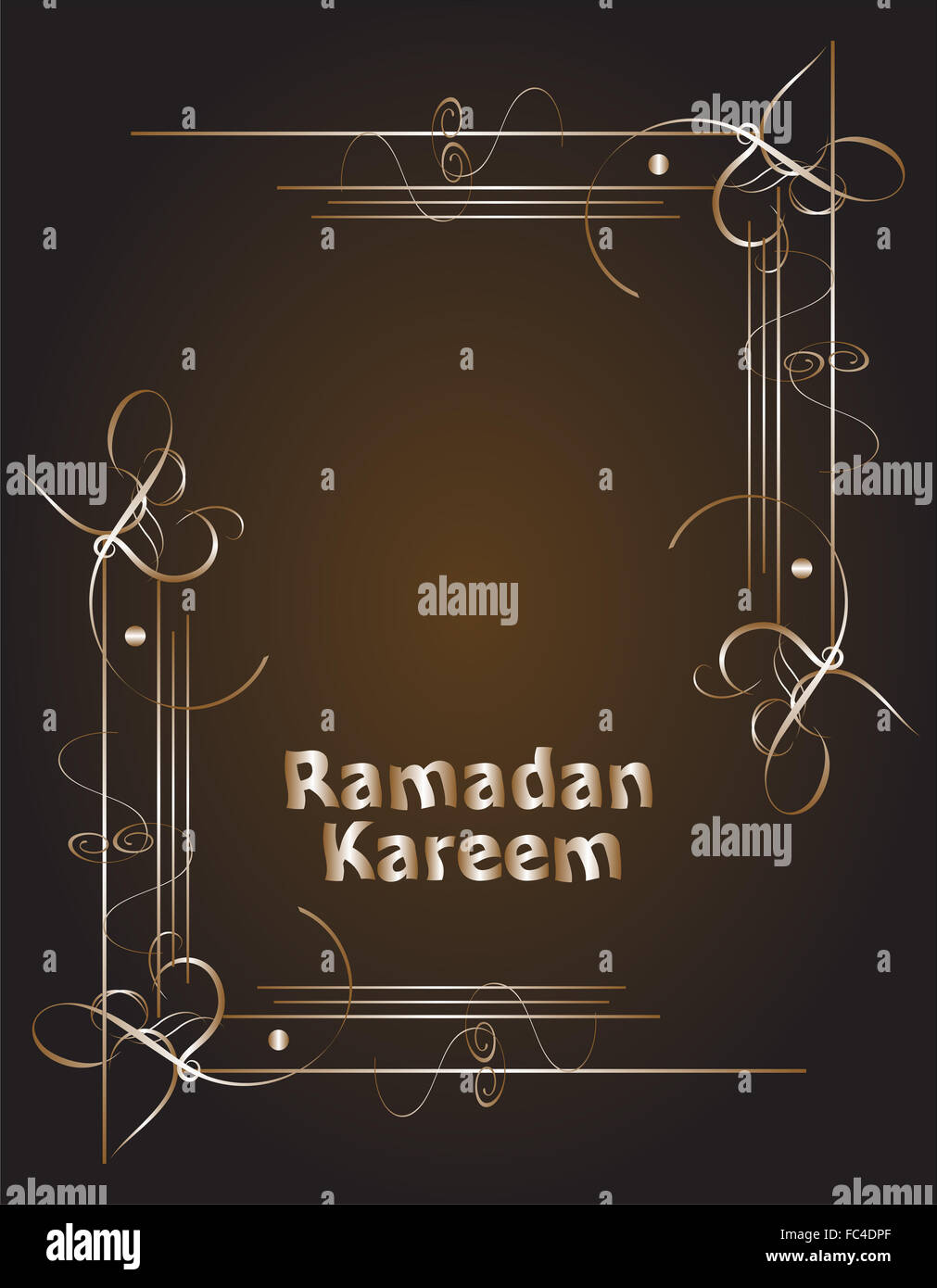 Ramadan Kareem, Gruß Hintergrund Stockfoto