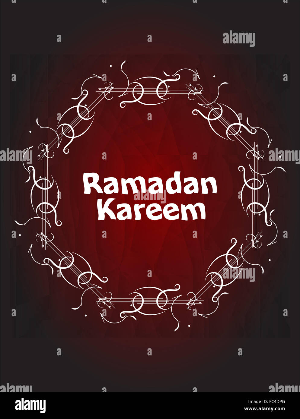 Ramadan Kareem, Gruß Hintergrund Stockfoto