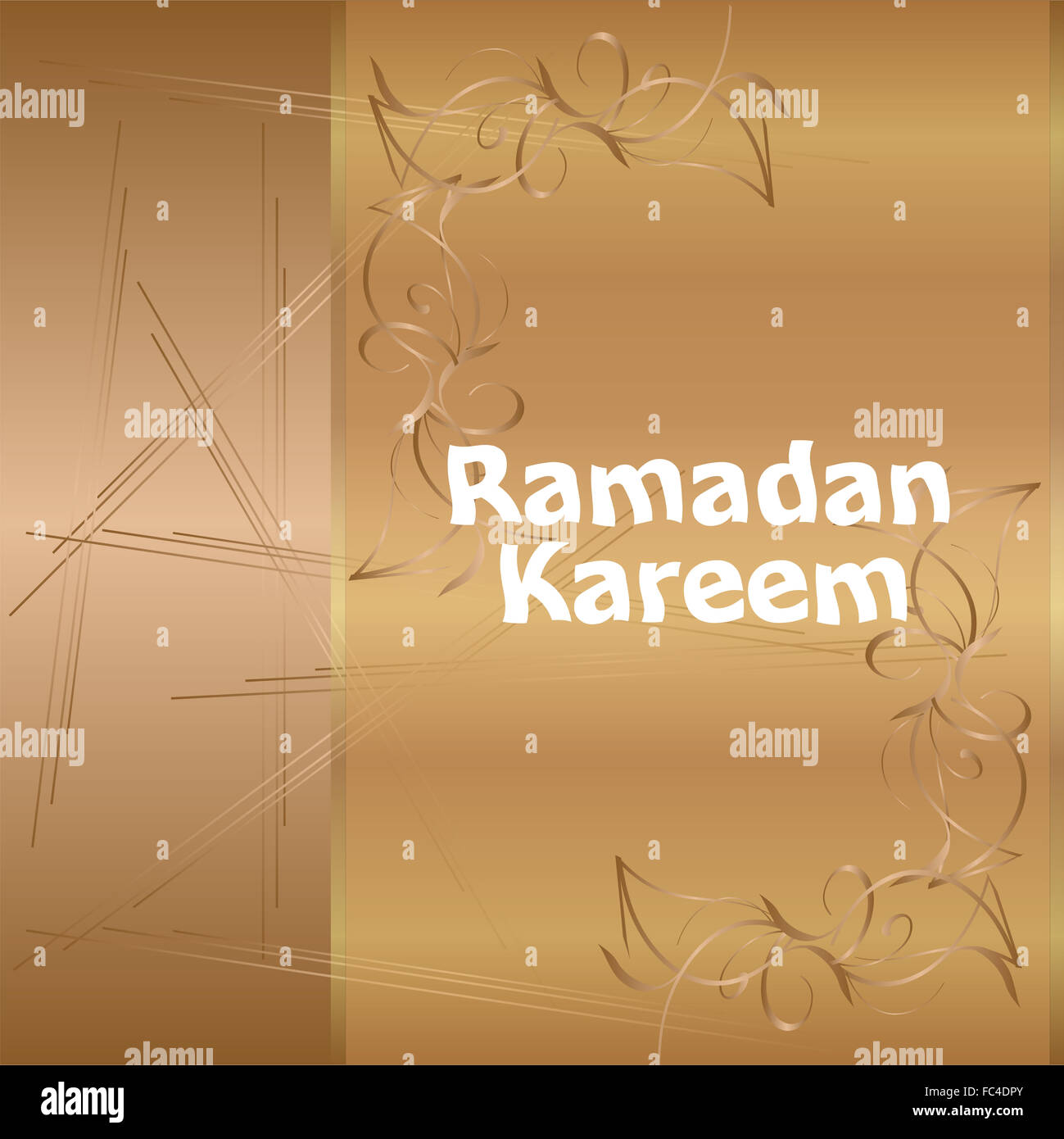 Arabische Kalligraphie Inschrift Ramadan kareem Stockfoto