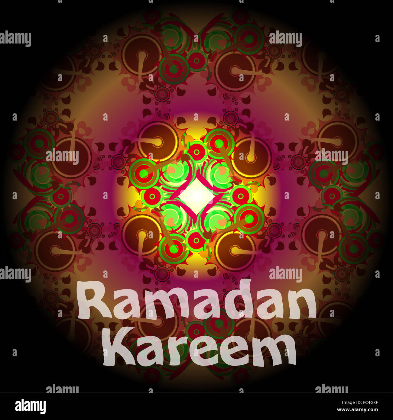 Ramadan Kareem schöne Grußkarte Stockfoto