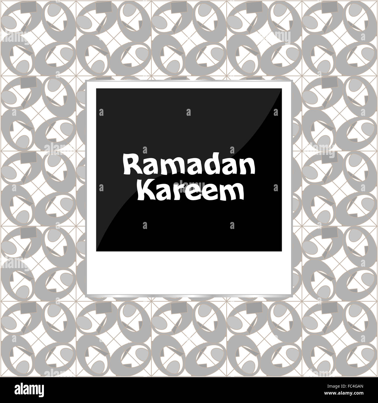 Ramadan Kareem auf alte Bilderrahmen Stockfoto