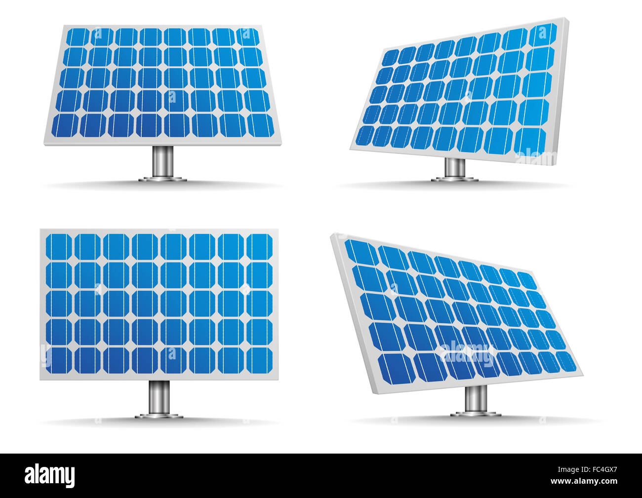Solarzellenverkleidungen Stockfoto