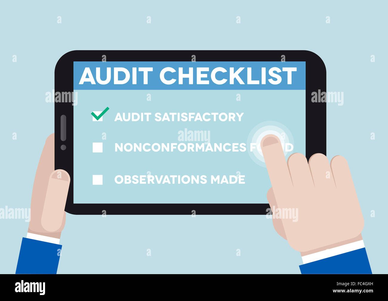 Audit-Checkliste Stockfoto