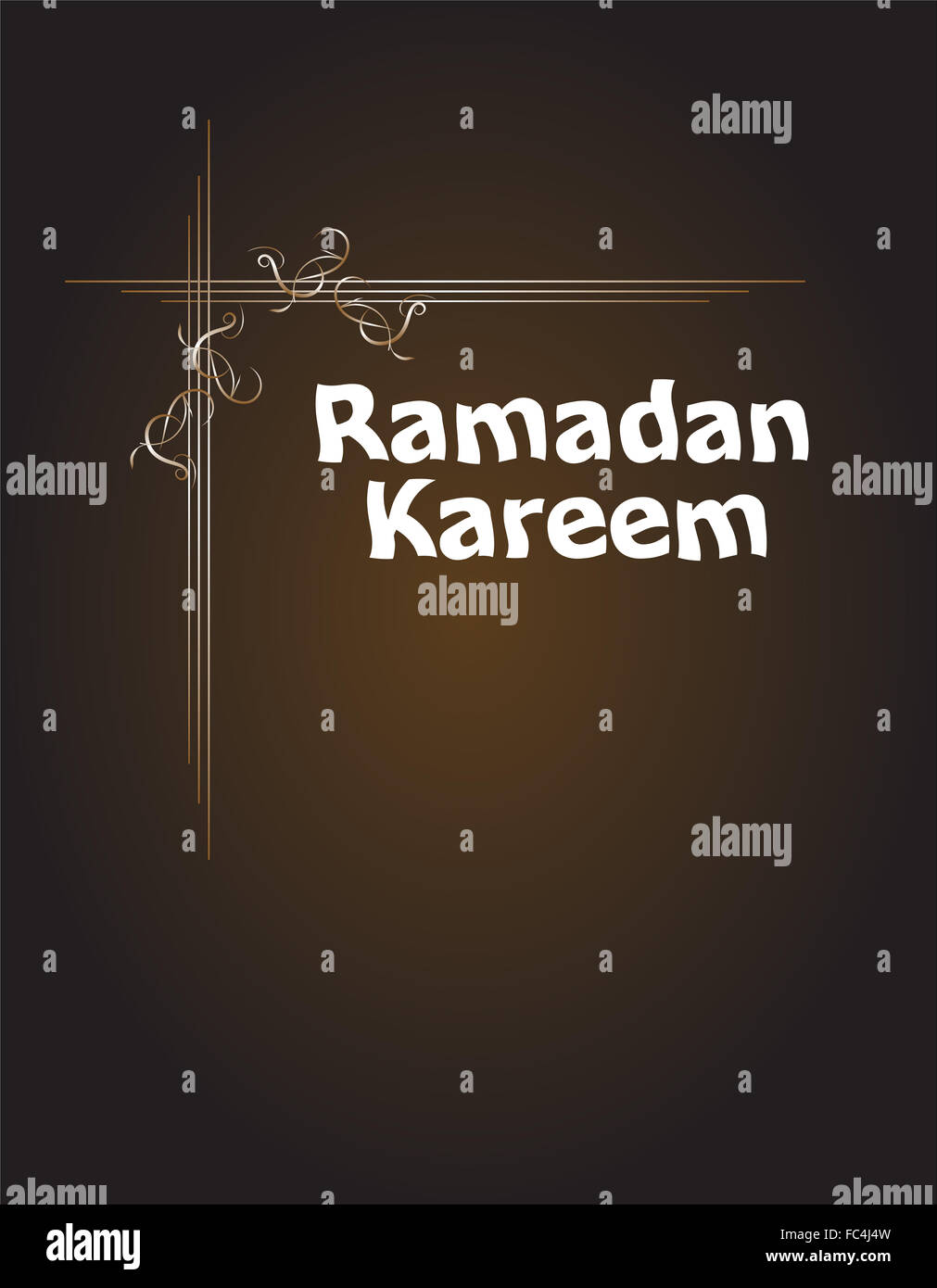 Ramadan Kareem, Gruß Hintergrund Stockfoto