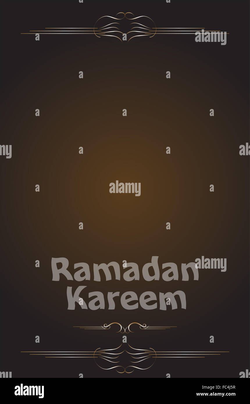 Arabische Kalligraphie Inschrift Ramadan kareem Stockfoto
