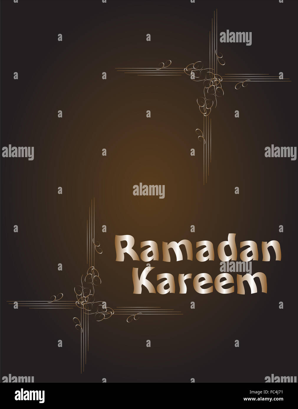 Ramadan Kareem, Gruß Hintergrund Stockfoto