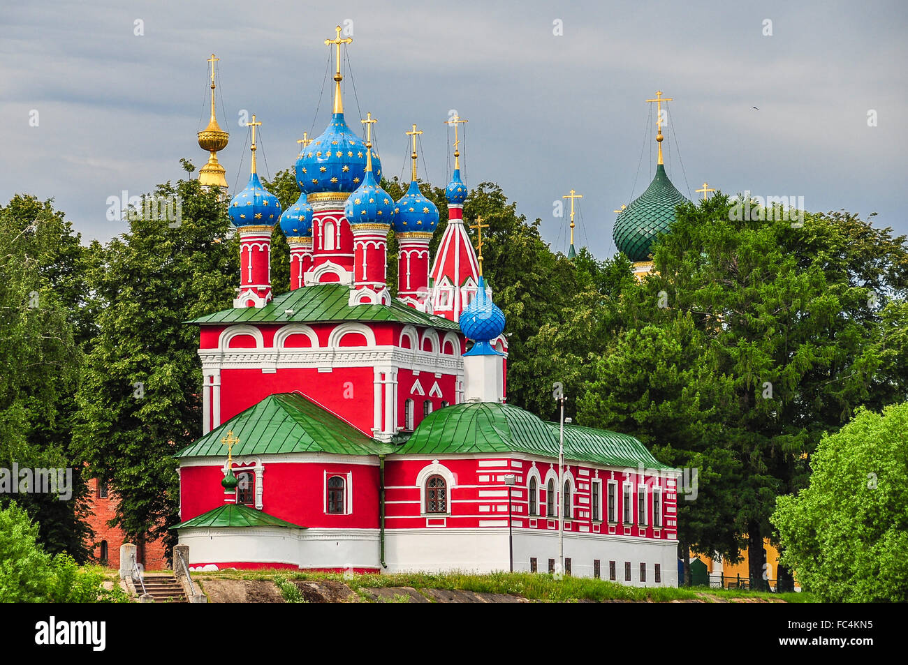 Kirche des St. Demetrius auf das vergossene Blut - Uglitsch, Russland Stockfoto