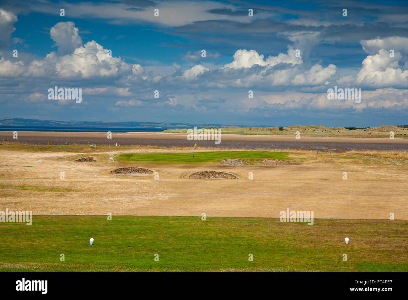 Kilspindie Golf Club, East Lothian, Schottland Stockfoto