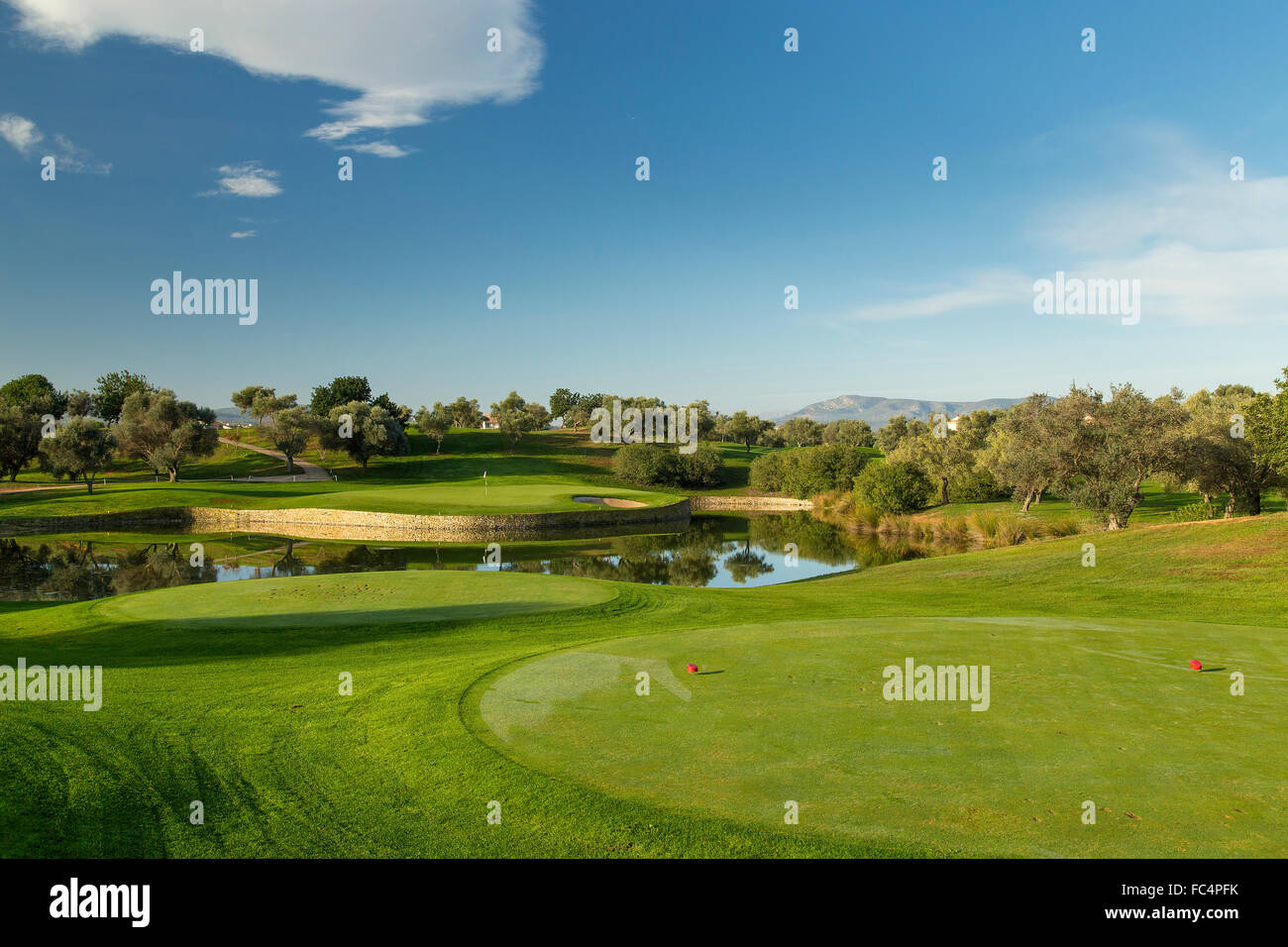 Panoramica Golf Club, spanischer Golfplatz in der Nähe von Valencia. Stockfoto