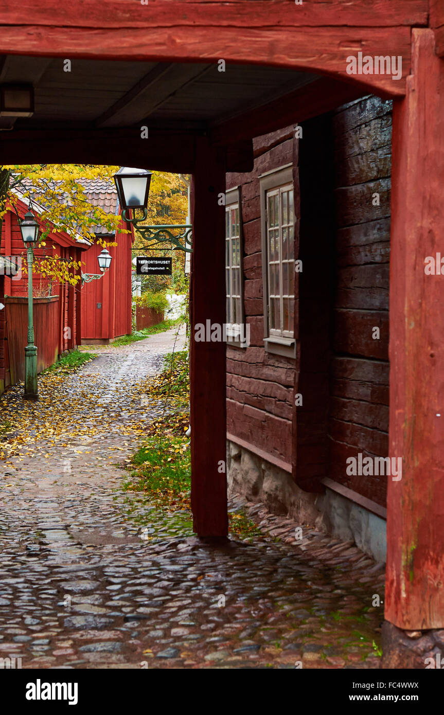 Treportshuset, Gamla Link├╢ping, Schweden Stockfoto