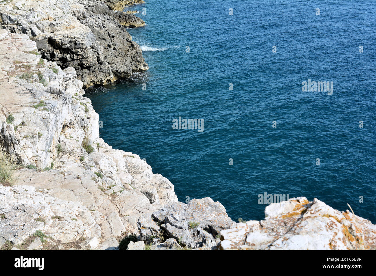 Küste der Adria in Kroatien Stockfoto