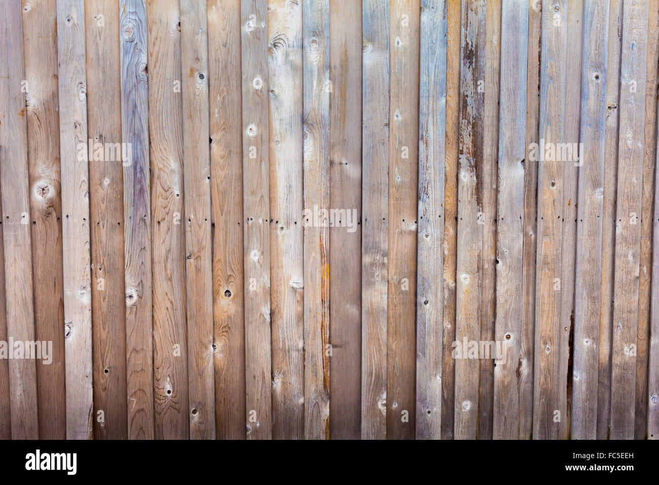 Urbane Stadt Holzzaun Hi-Res Hintergrundbild Stockfoto