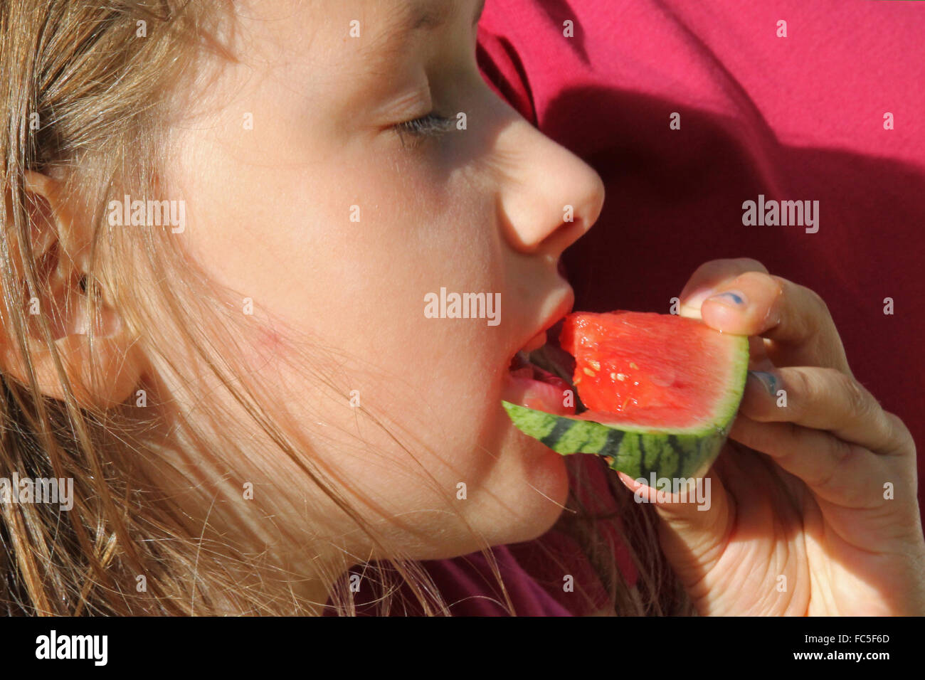 Melone Essen Stockfoto