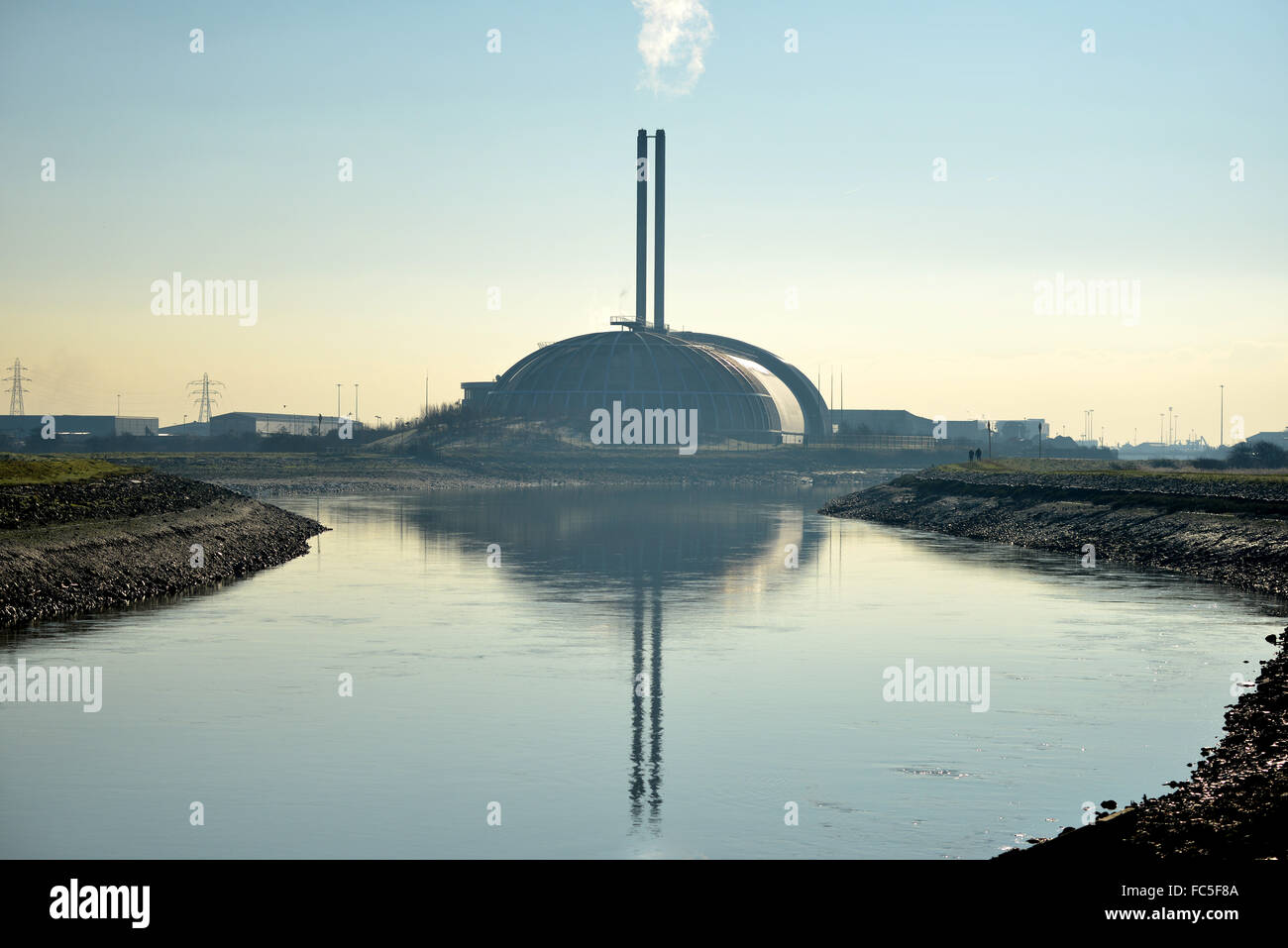 Müllverbrennungsanlage Newhaven UK Stockfoto