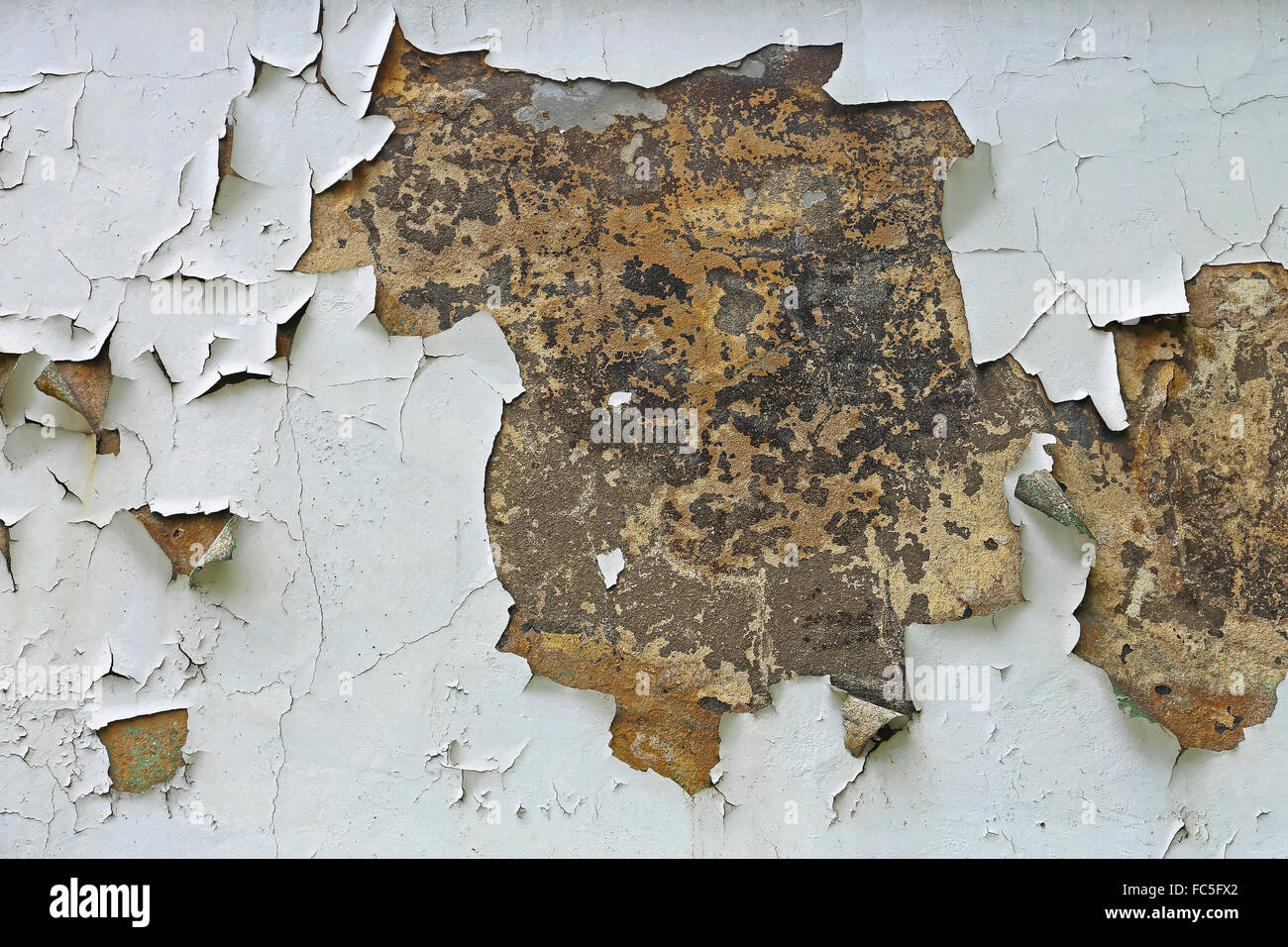 Abgeplatzte Farbe Stockfoto