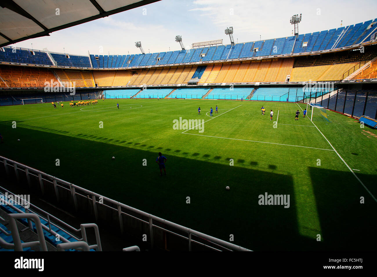 Der Club Atlético Boca Juniors in Buenos Aires, Argentinien. Stockfoto