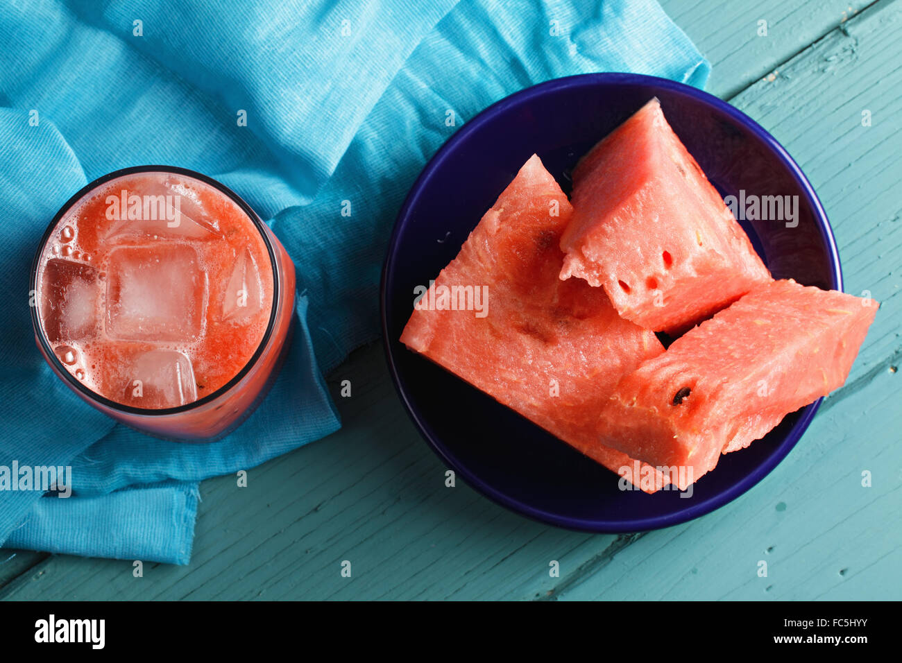 Wassermelone in verschiedenen Formen Stockfoto