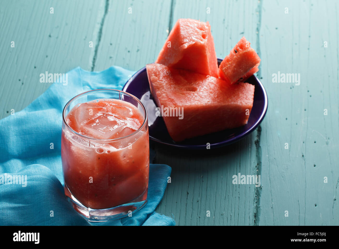 Wassermelonen-smoothie Stockfoto