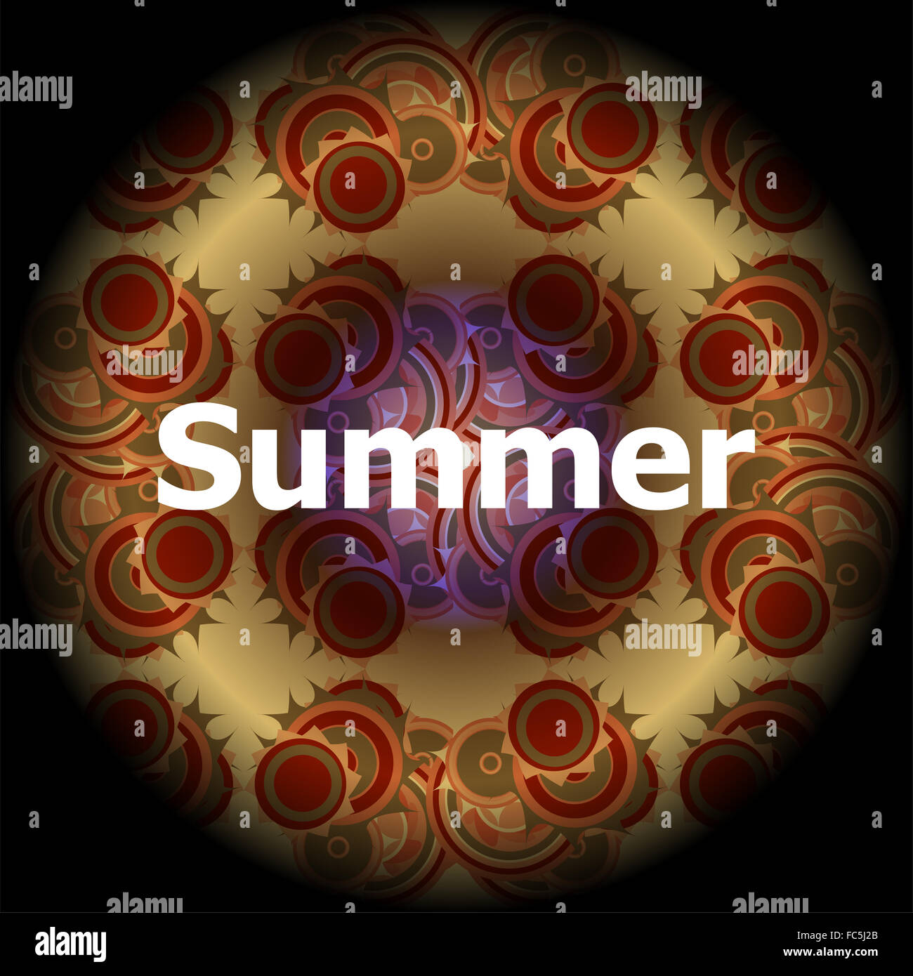 Sommer-Wort auf abstrakte Grunge Hintergrund Stockfoto