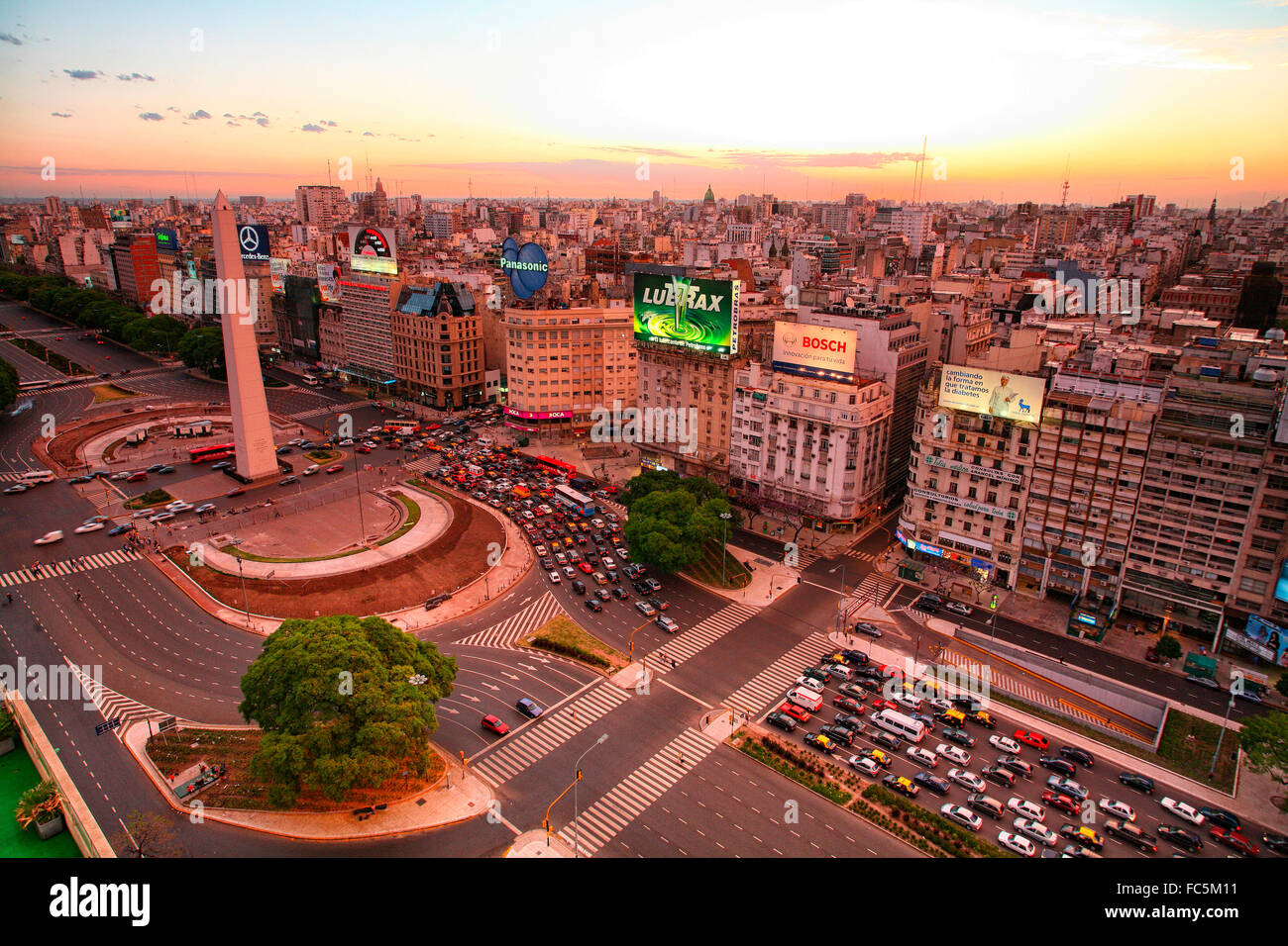 Panorama der Stadt Buenos Aires. Argentinien. Süd-Amerika. Stockfoto