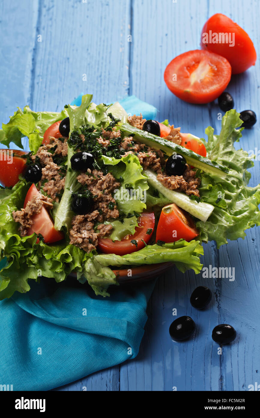Thunfisch-Salat Stockfoto