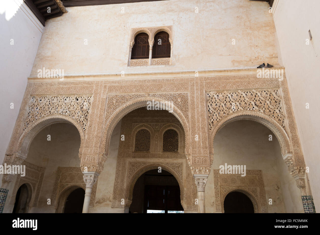 Terrasse im Alhambra Stockfoto