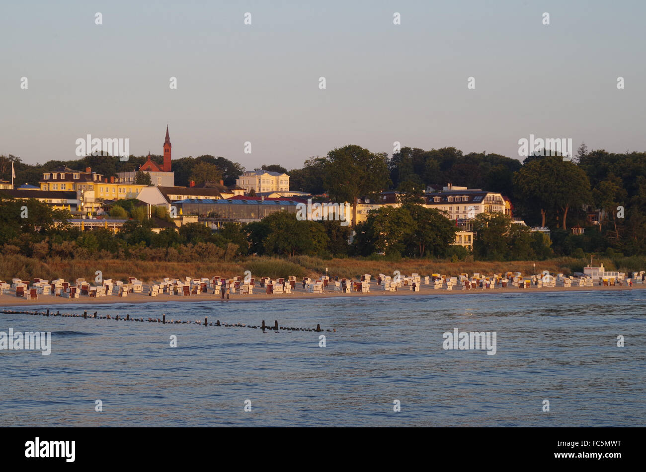 Blick auf heringsdorf Stockfoto