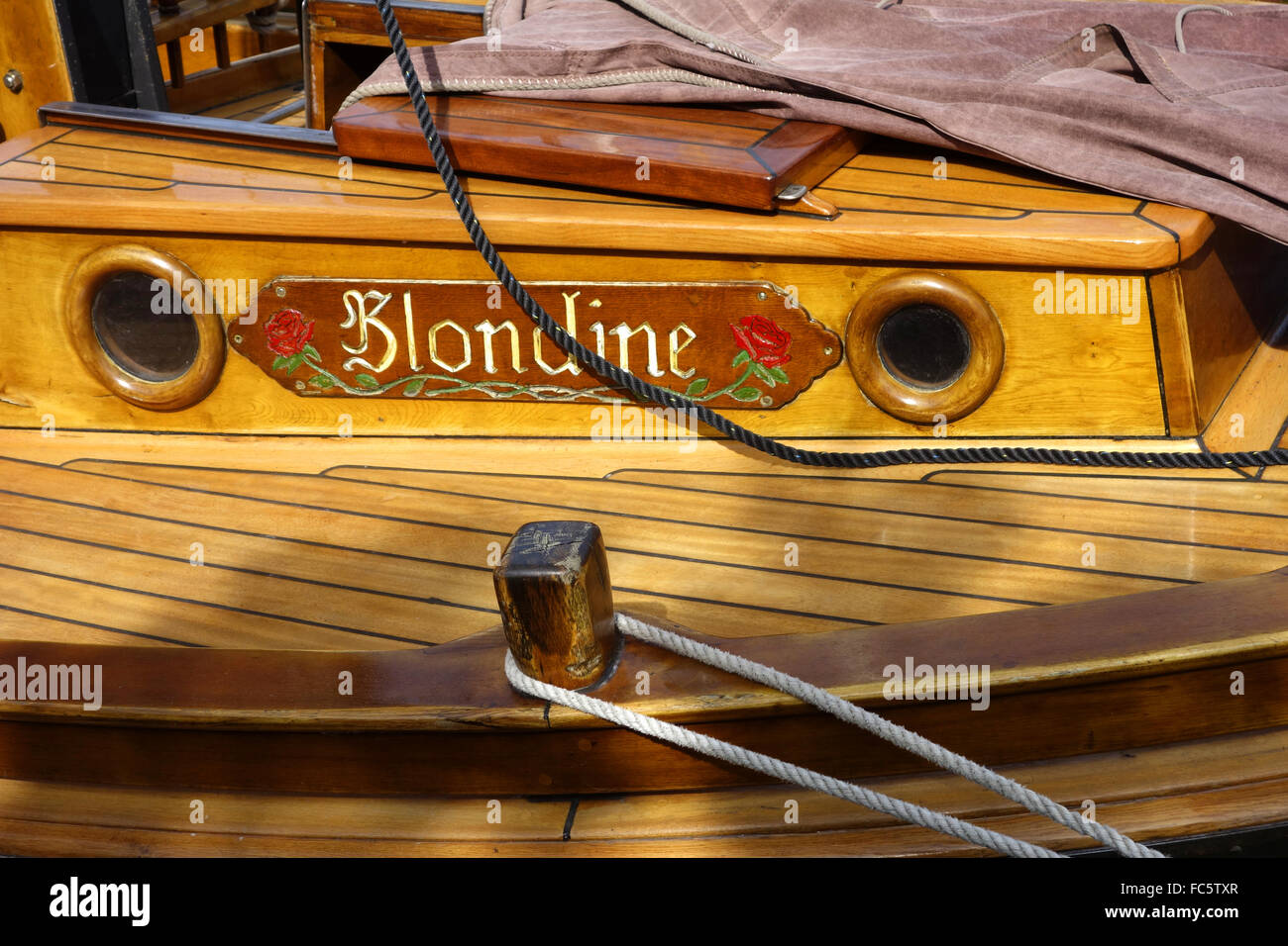 Schiff-Blondine Stockfoto