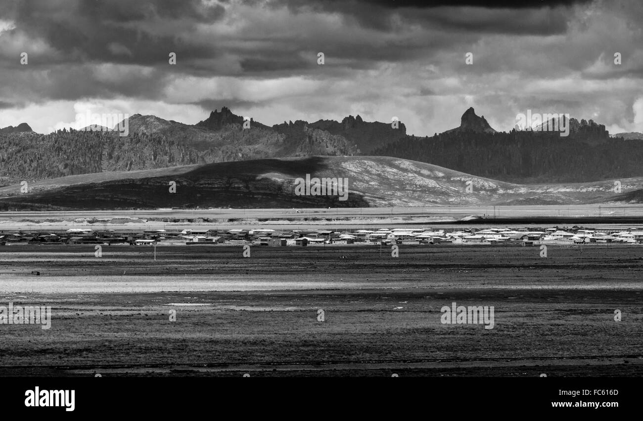 Peruanischen Hochland im Pasco-Abteilung. Stockfoto