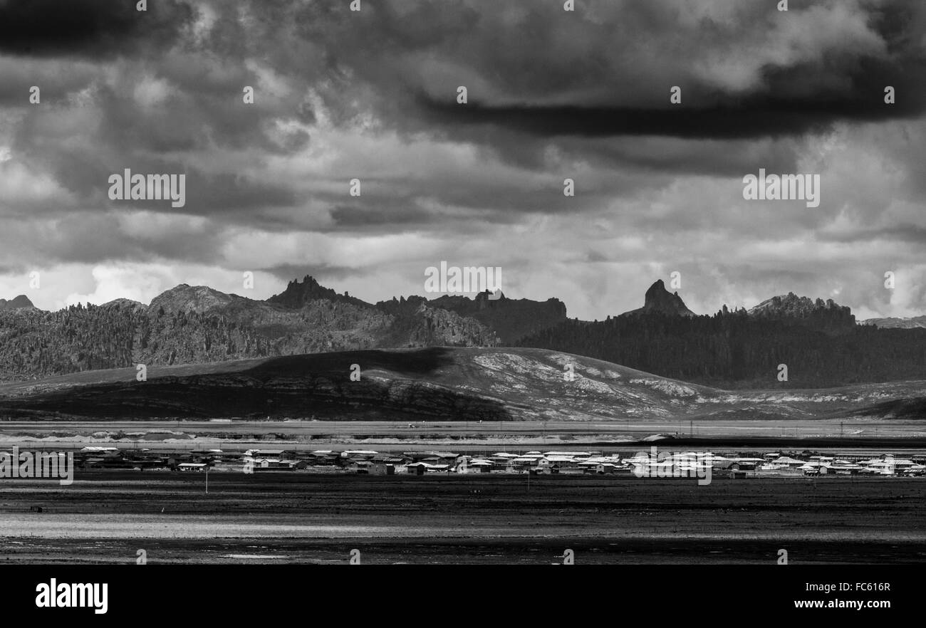 Peruanischen Hochland im Pasco-Abteilung. Stockfoto