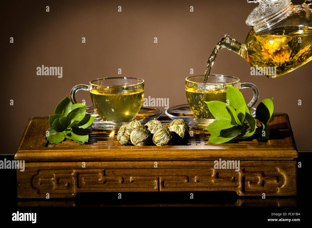 Tee-Zeremonie Stockfoto