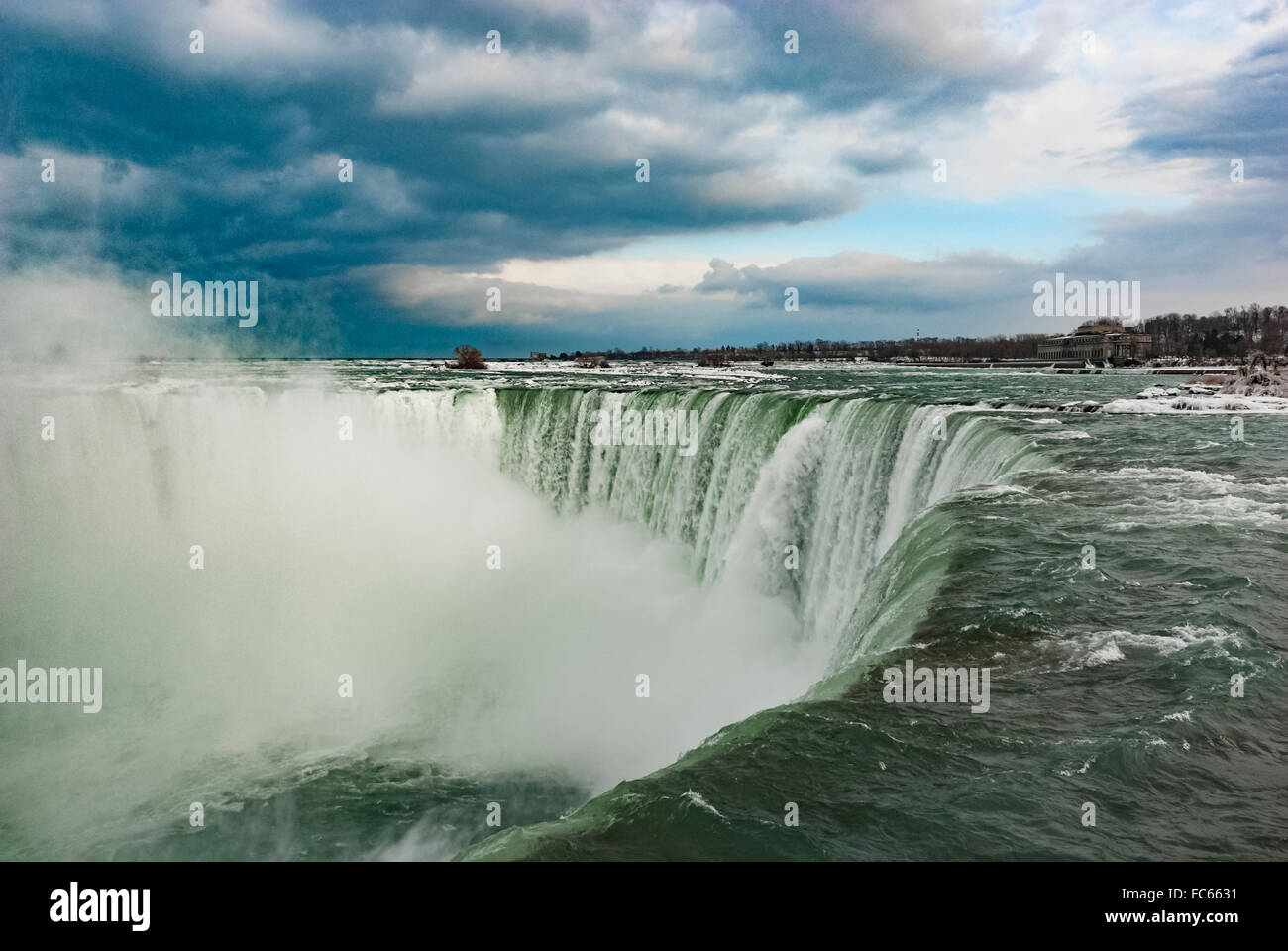 Niagara Falls im winter Stockfoto