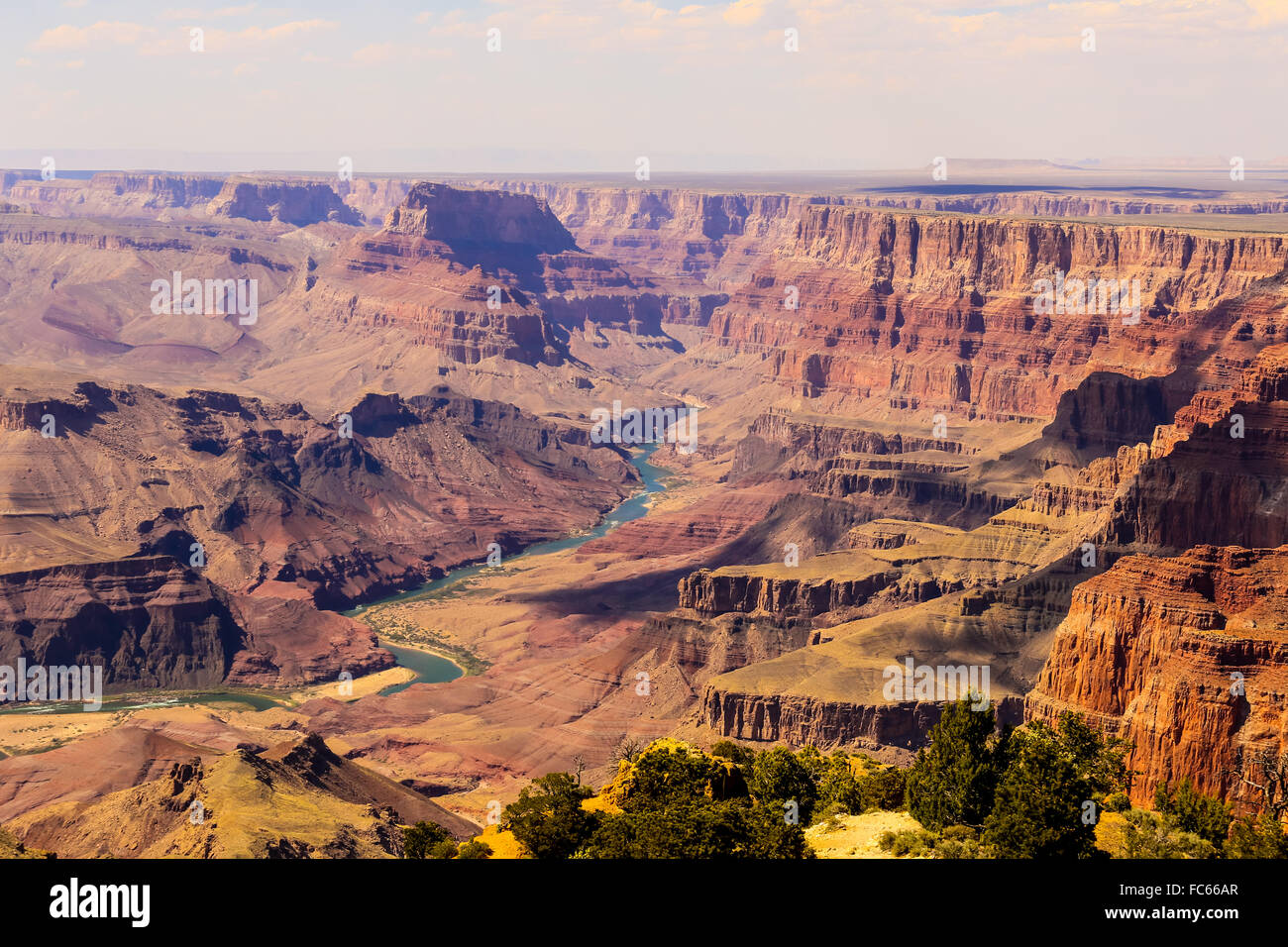 Grand Canyon-panorama Stockfoto