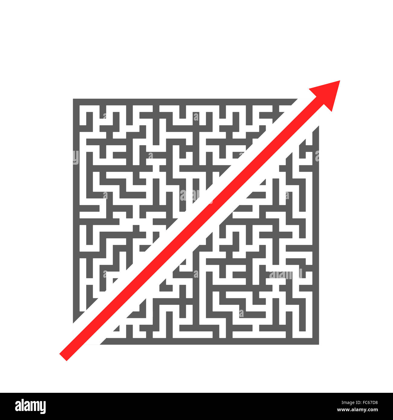 Labyrinth-Verknüpfung Stockfoto